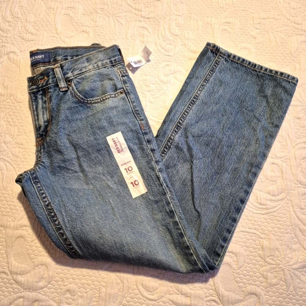 Old Navy boys size 10 straight leg, adjustable waist, 5 pocket NWT